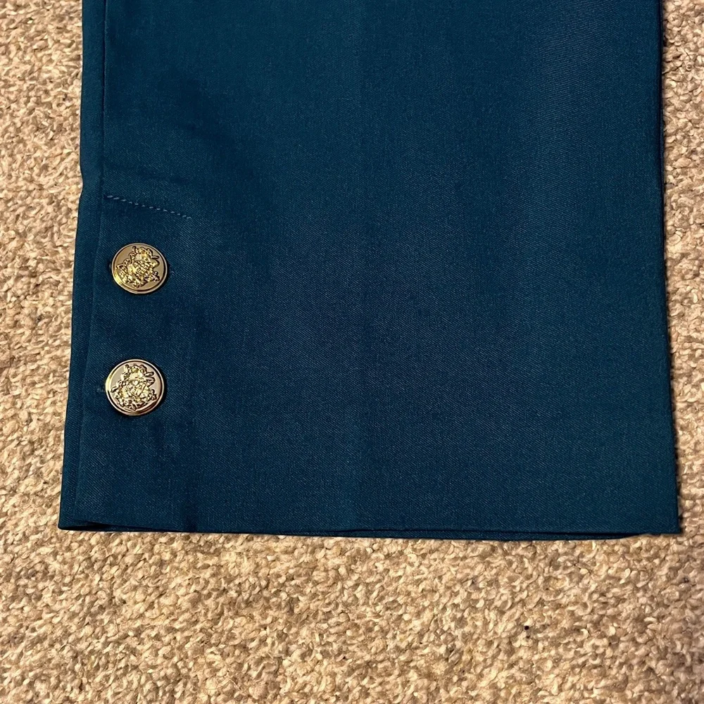 Counterparts Teal Pants with Gold Accents - Picture 5 of 11
